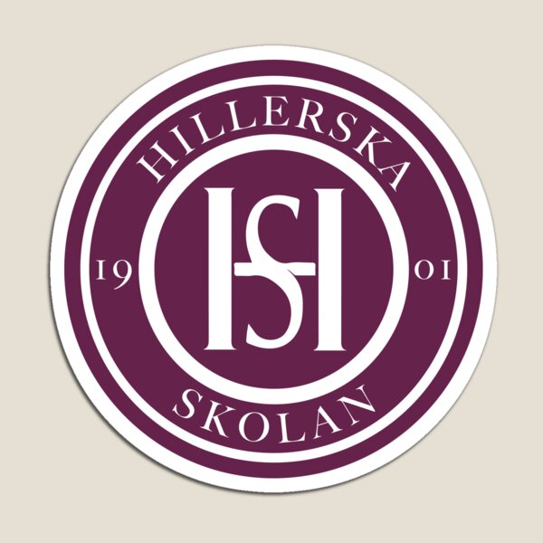 Aperçu de l'œuvre Insigne YOUNG ROYALS Hillerska Skolan Marron créée et vendue par Tavia Gairns.
