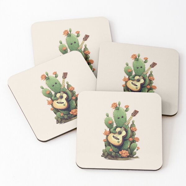 Item preview, Cactus Playing Guitar  designed and sold by Myra365Art.