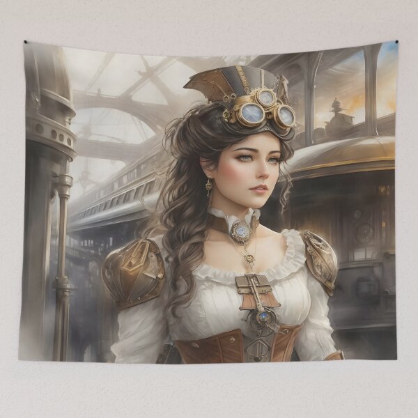 Item preview, train station girl designed and sold by InnovaDigital.