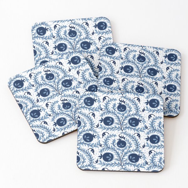 Item preview, Shades of Blue Pomegranites designed and sold by Pamelandia.