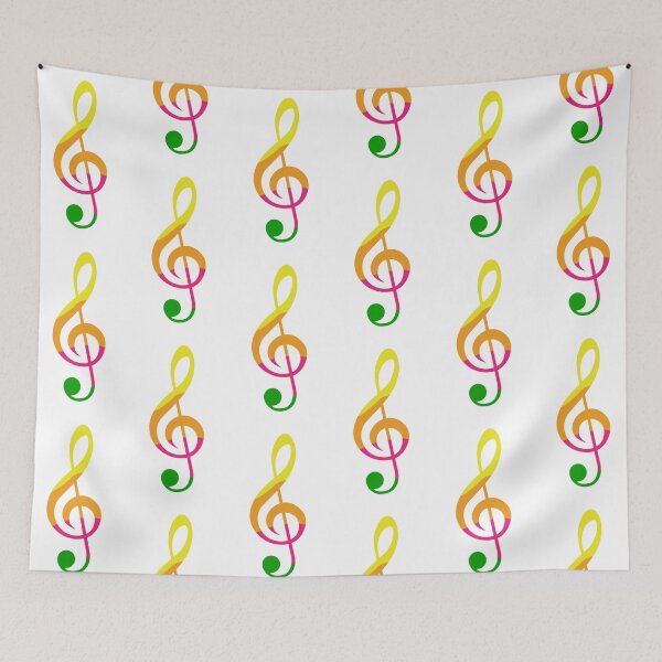 Item preview, Vibrant Treble Clef designed and sold by Kamil Szumowski.