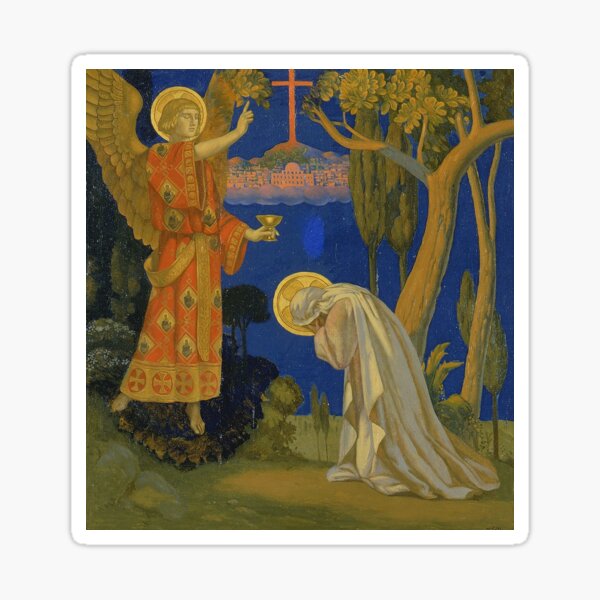 Item preview, Gethsemane Harry Siddons Mowbray designed and sold by Vintage Visions Art.