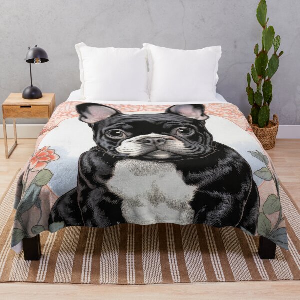 Item preview, little cute French Bulldog puppy Frenchie dog in anime style designed and sold by WallyPink.