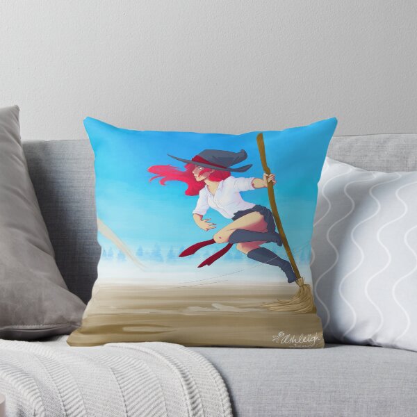 Item preview, Broom Surfing Witch designed and sold by AshleighJaneArt.