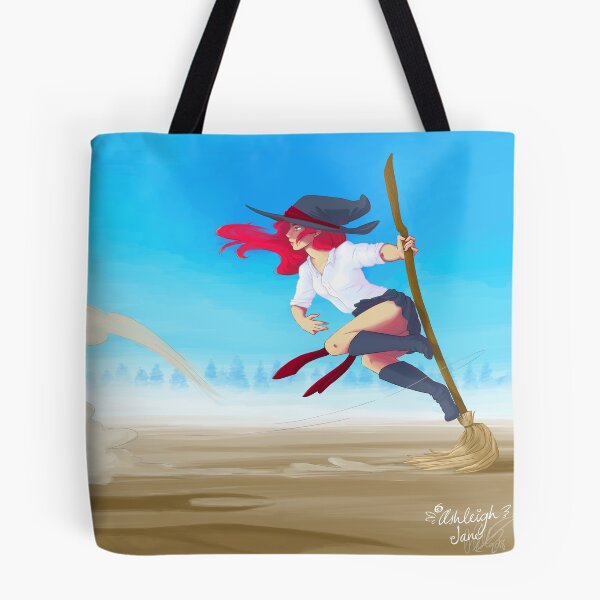 Item preview, Broom Surfing Witch designed and sold by AshleighJaneArt.