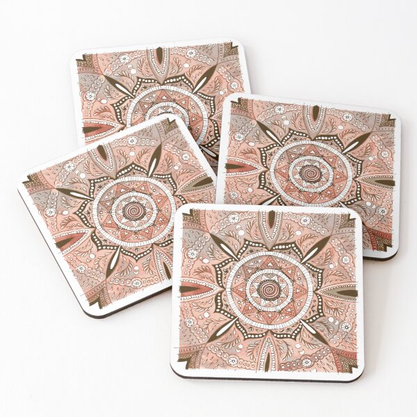 Item preview, Mandala in Pink and Brown Tones designed and sold by joynest-design.