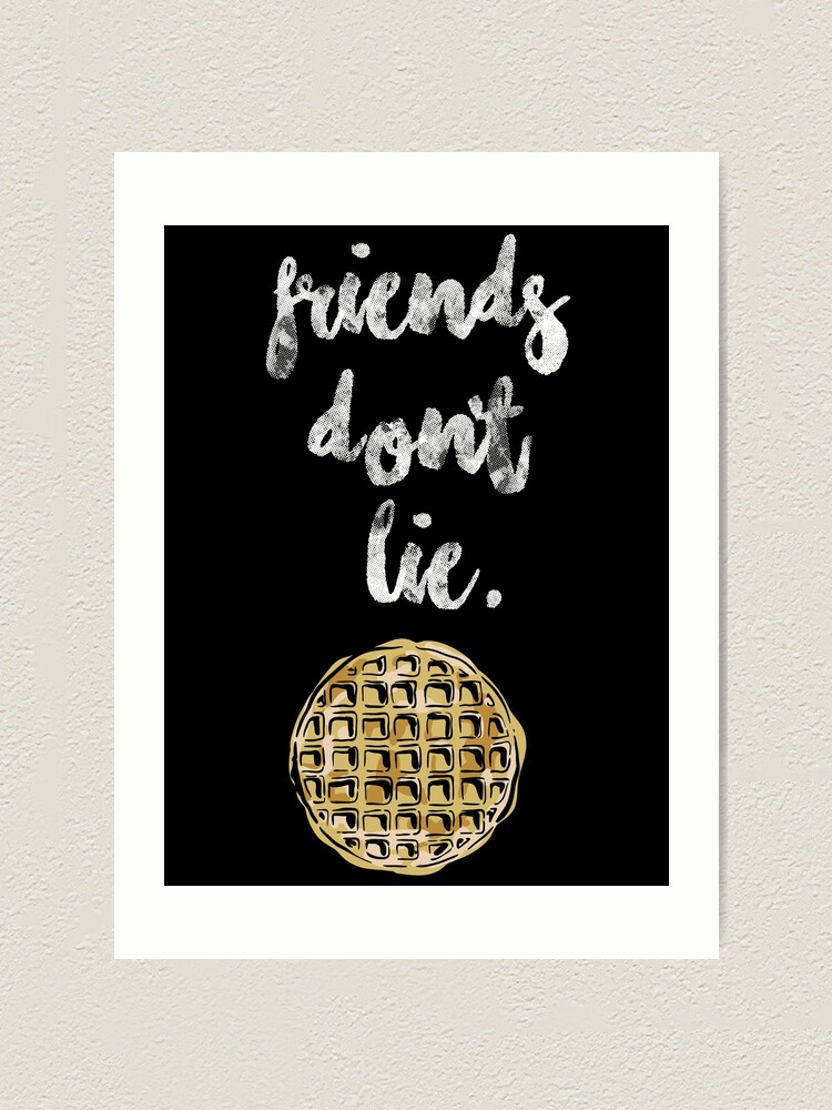 Alpharise Co Jp 12x16 Inches Friends Dont Lie Eleven Eggo Waffle Poster Print Handmade Products Posters