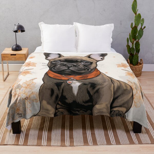 Item preview, little cute French Bulldog puppy Frenchie dog designed and sold by WallyPink.