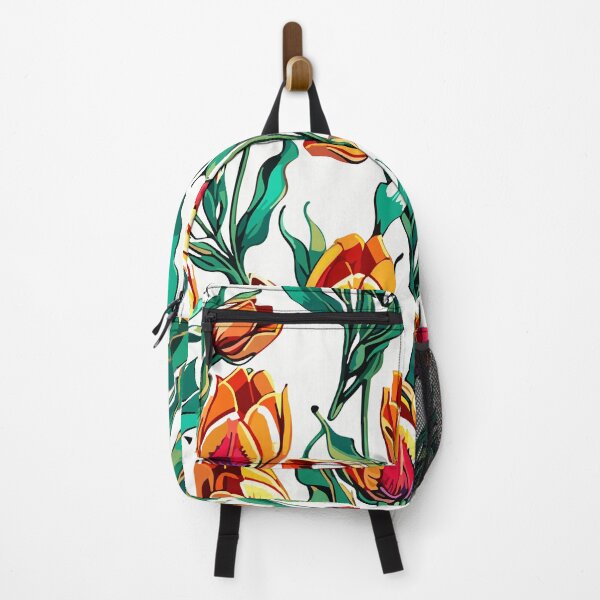 Item preview, Yellow Tulip Flower Pattern on White designed and sold by GraphicsClub.