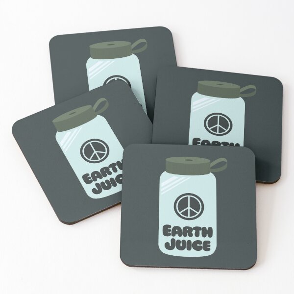 Earth Juice Coasters (Set of 4)