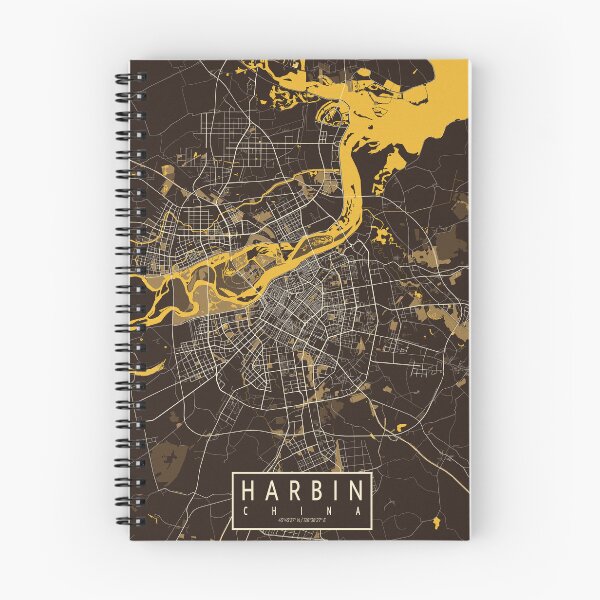 Item preview, Harbin City Map of Heilongjiang, China - Pastel designed and sold by deMAP.