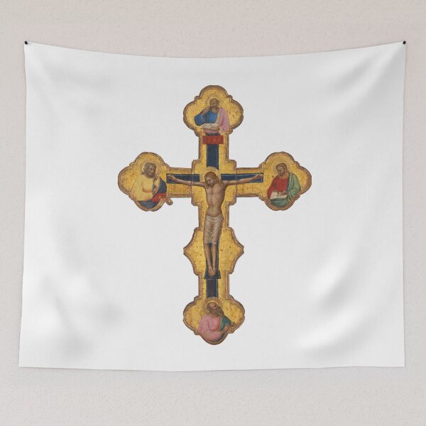 Item preview, Crucifix of Jesus Christ with Evangelists designed and sold by AmenAmenAmen.