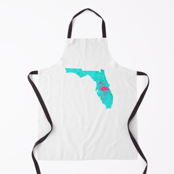 Item preview, Small Pink Flamingo & Water Waves Florida designed and sold by ArtbyJanaye.