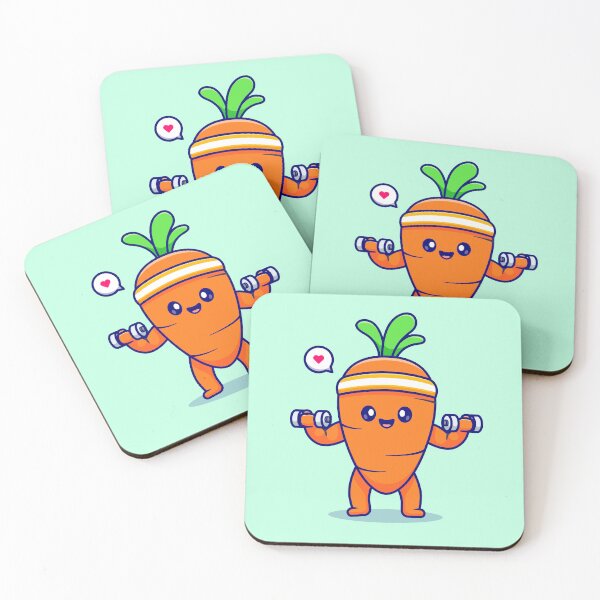Item preview, Cute Carrot Lifting Dumbbell - Cartoon Vector Food Sport Icon designed and sold by hjian8219.