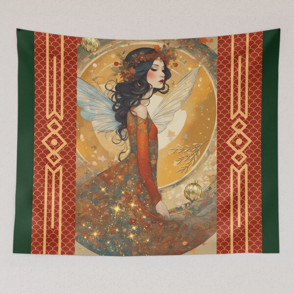 Item preview, Christmas Abstract Fairy No. 001 designed and sold by FaerieFusion.