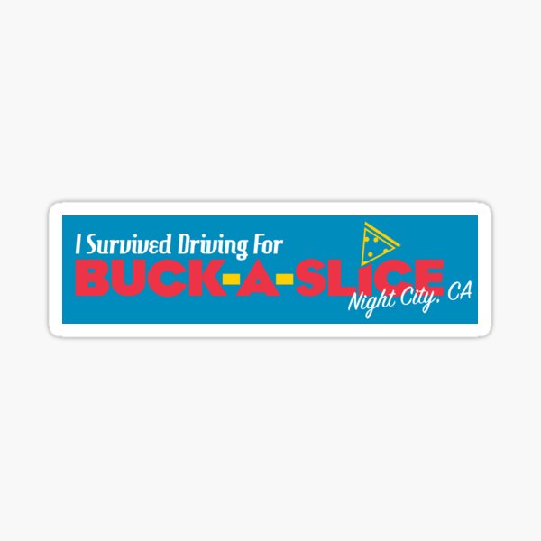 Item preview, Buck-a-Slice Alumni Bumper Sticker designed and sold by mplewis.