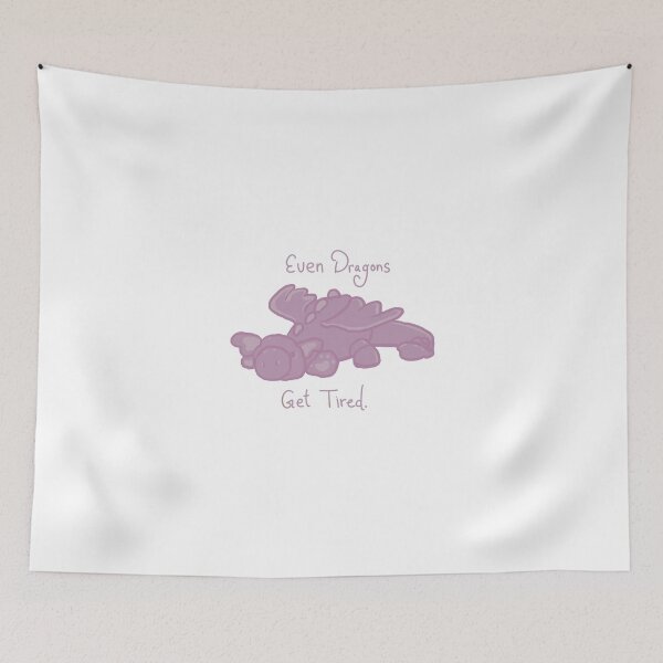 Item preview, Even Dragons Get Tired Purple designed and sold by planetjellyfish.