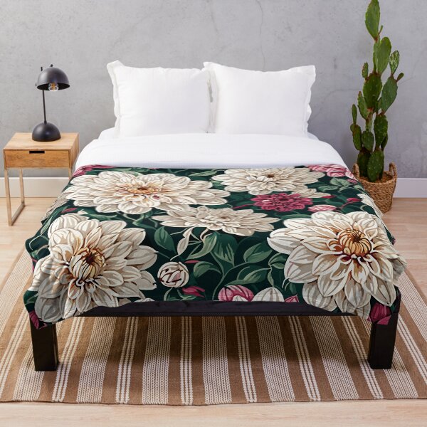 Item preview, Dahlia Flower and Leaves Pattern  designed and sold by GraphicsClub.