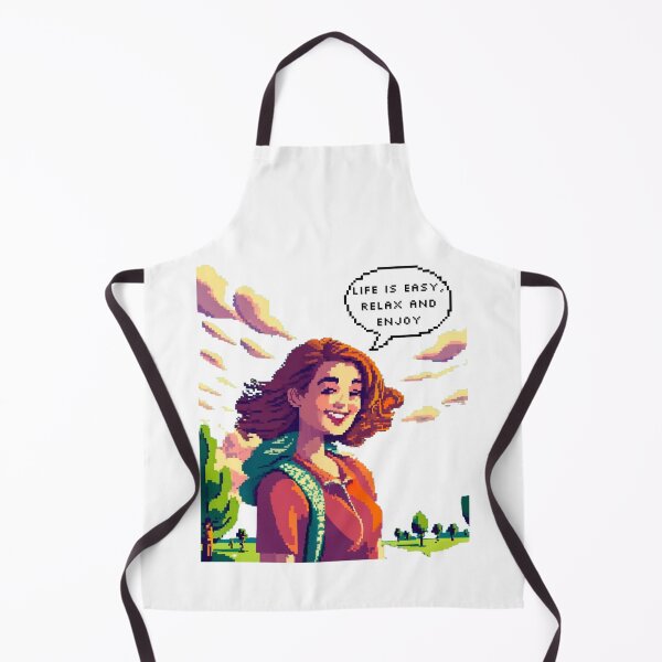 Item preview, Life is easy, relax and enjoy | Pixel Style designed and sold by CircinusStore.