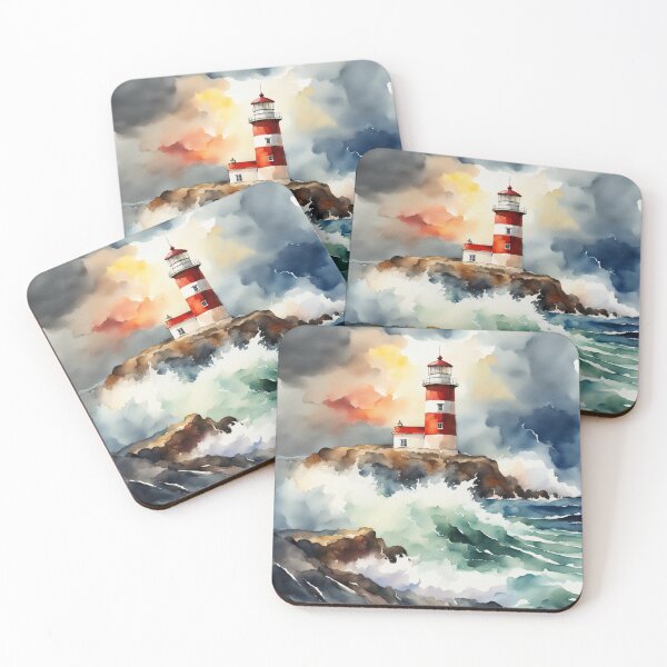 Item preview, Lighthouse On A Stormy Day designed and sold by Gabriela McDaniel.