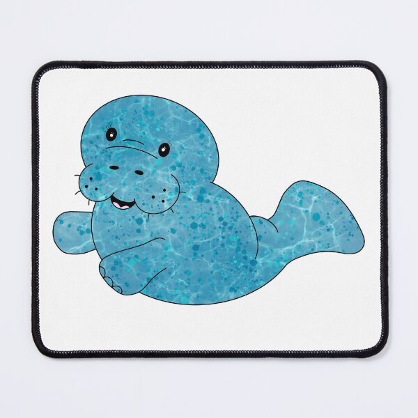 Item preview, Water Waves Paint Splatter Manatee Abstract  designed and sold by ArtbyJanaye.