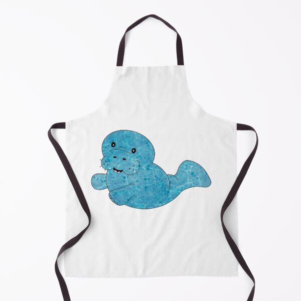 Item preview, Water Waves Paint Splatter Manatee Abstract designed and sold by ArtbyJanaye.