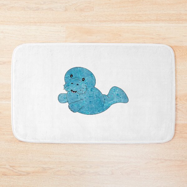 Item preview, Water Waves Paint Splatter Manatee Abstract  designed and sold by ArtbyJanaye.