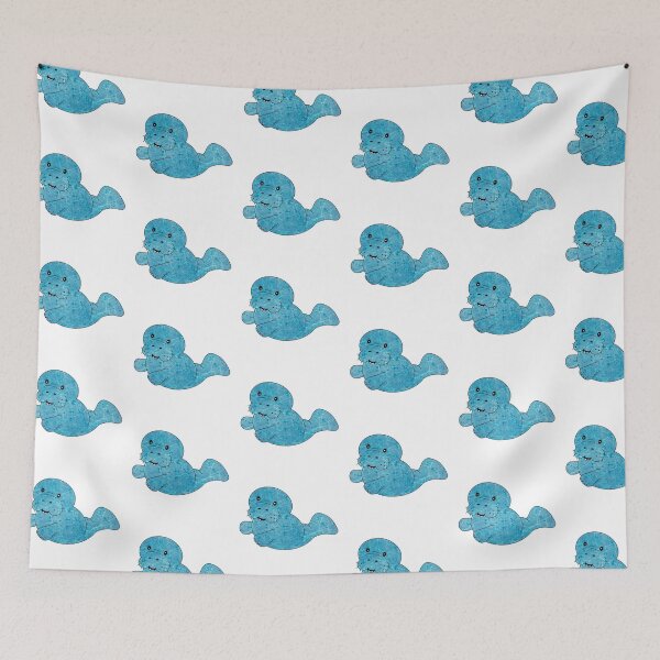 Item preview, Water Waves Paint Splatter Manatee Abstract  designed and sold by ArtbyJanaye.