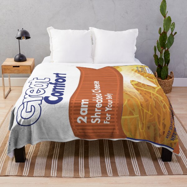 Item preview, Great Comfort Shredded Cheese Throw designed and sold by YeahYNot.