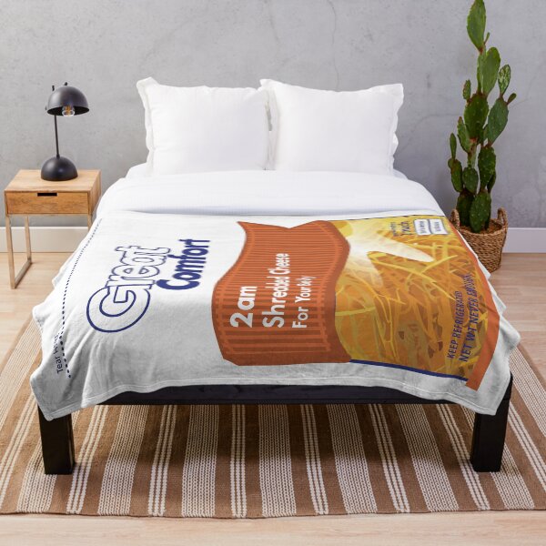 Item preview, Great Comfort Shredded Cheese Throw designed and sold by YeahYNot.