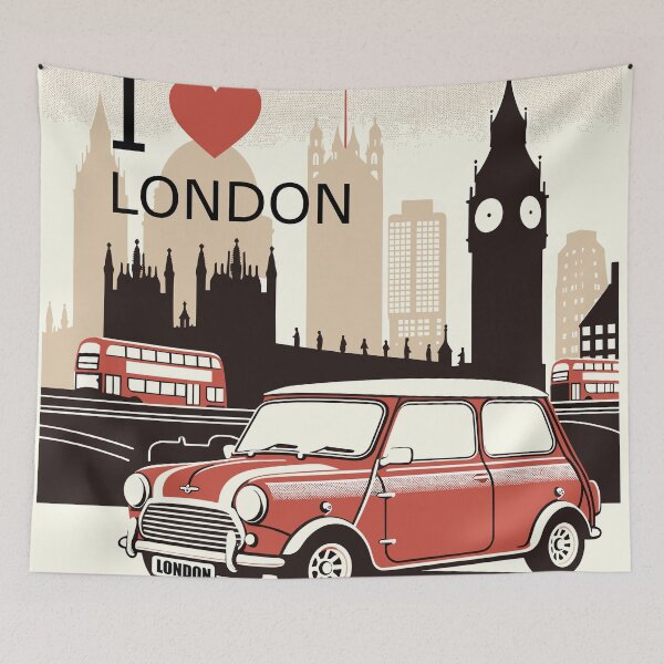 Item preview, I love London and my Austin ADO15 BMC designed and sold by Martymcflay.