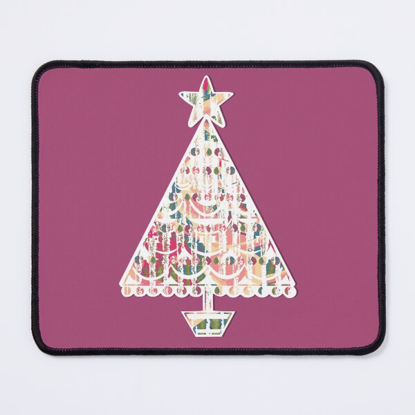 Item preview, "Elegant Christmas Tree" | Pink Background designed and sold by LiseHoltArt.