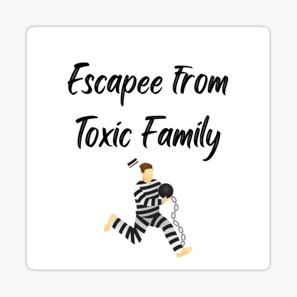 Artikel-Vorschau von Flüchtling aus der toxischen Familie, lustige, humorvolle Aussage, Bestätigung und Stärkung, designt und verkauft von celestwoo.
