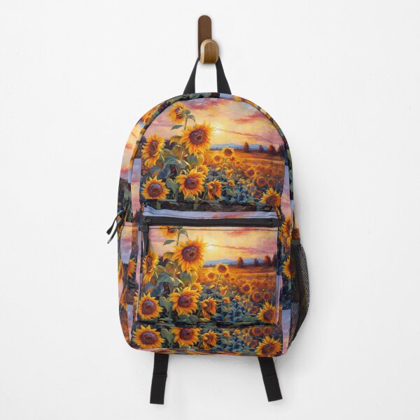 Item preview, Romantic Sunflowers at Sunrise Watercolour Print designed and sold by AgathaZolastore.