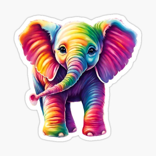 Item preview, Colorful Elephant  designed and sold by Pundamentally.