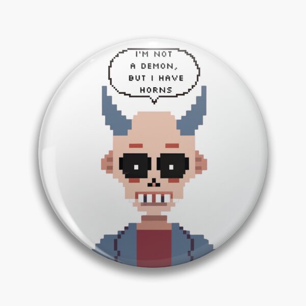 Item preview, I am not a demon, but I have horns | Pixel Style designed and sold by CircinusStore.