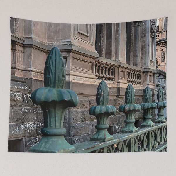 Item preview, Vintage Fenceline and Lamps at Old Law Courts - Bendigo, Victoria, Australia designed and sold by Steven Jodoin.