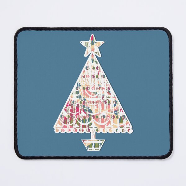 Item preview, "Elegant Christmas Tree" | Blue Background designed and sold by LiseHoltArt.