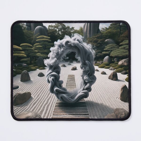Item preview, 0 swirling gray smoke Zen rock garden designed and sold by gamertex.
