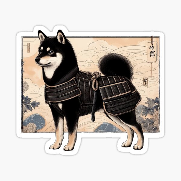 Aperçu de l'œuvre Samouraï Shiba Inu créée et vendue par Clewelling.