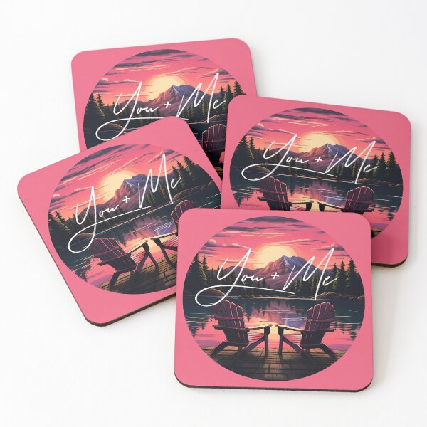 Item preview, You + Me Double Dock Chairs Lake Life Sunset designed and sold by meganohm.