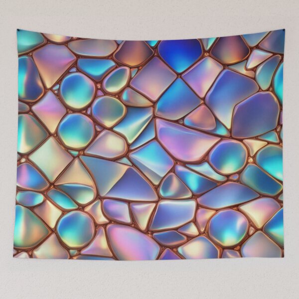 Item preview, Abstract Opalescent Jewel Pattern designed and sold by calibrit.