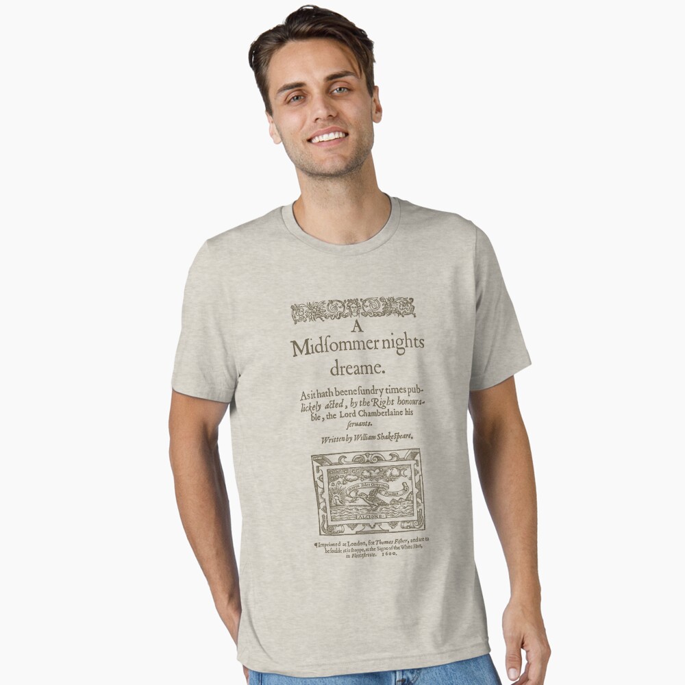 Vista previa del artículo con la obra «Camiseta esencial», diseñado y vendido por bibliotee.