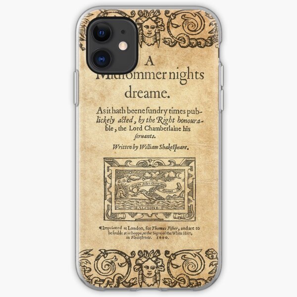 Shakespeare, A midsummer night's dream 1600 Funda blanda para iPhone