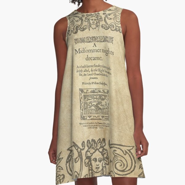 Shakespeare, A midsummer night's dream 1600 Vestido acampanado
