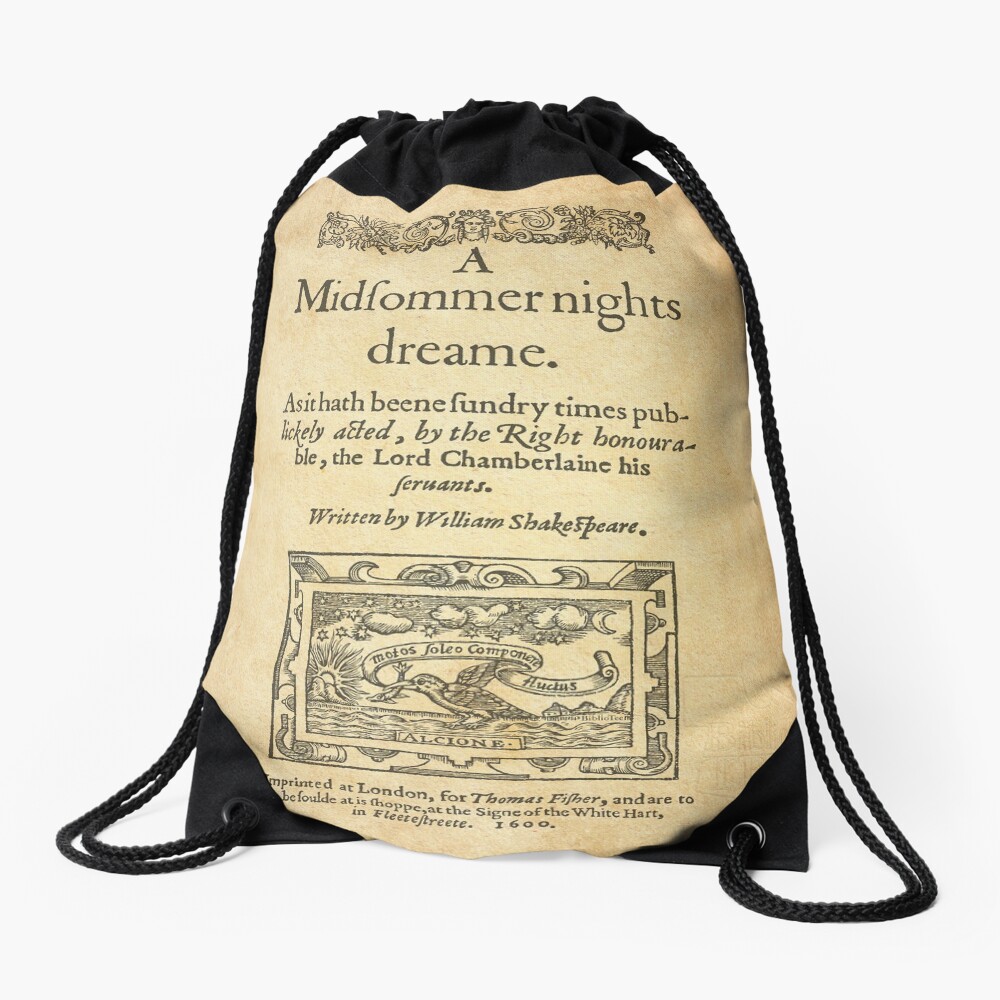 Shakespeare, A midsummer night's dream 1600 Drawstring Bag