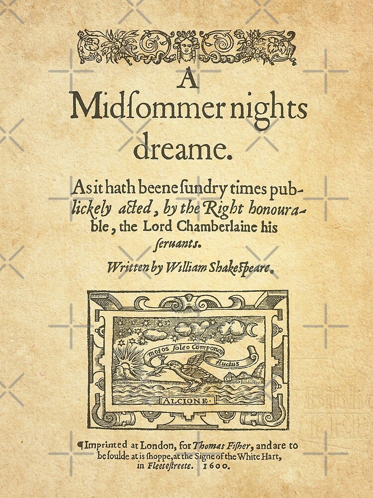 Shakespeare, A midsummer night's dream 1600 by bibliotee