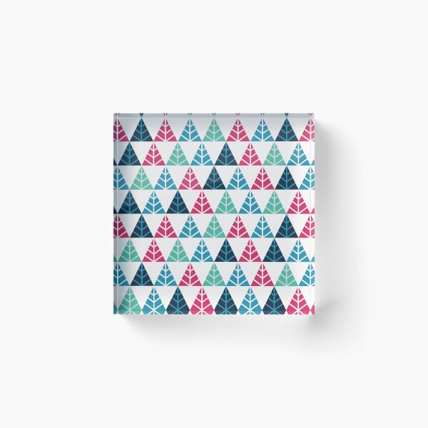 Item preview, Festive Pine Triangle Mosaic Abstract Christmas Pattern designed and sold by FlinArt.