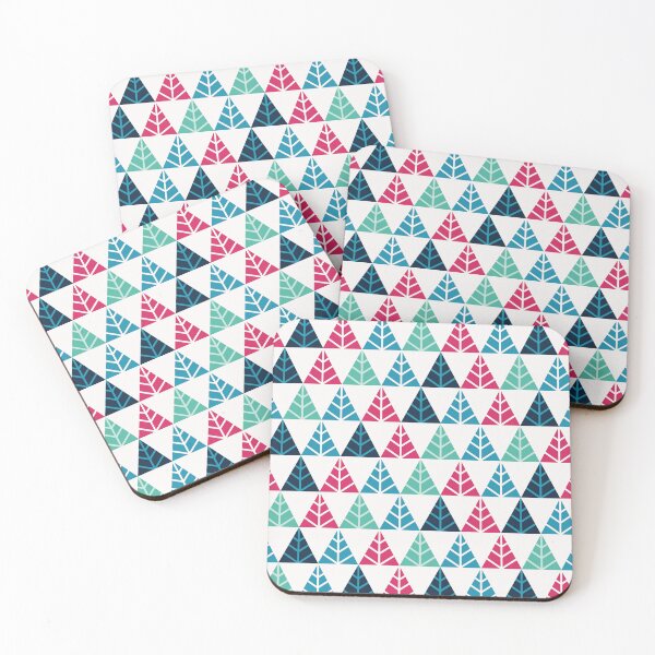Item preview, Festive Pine Triangle Mosaic Abstract Christmas Pattern designed and sold by FlinArt.