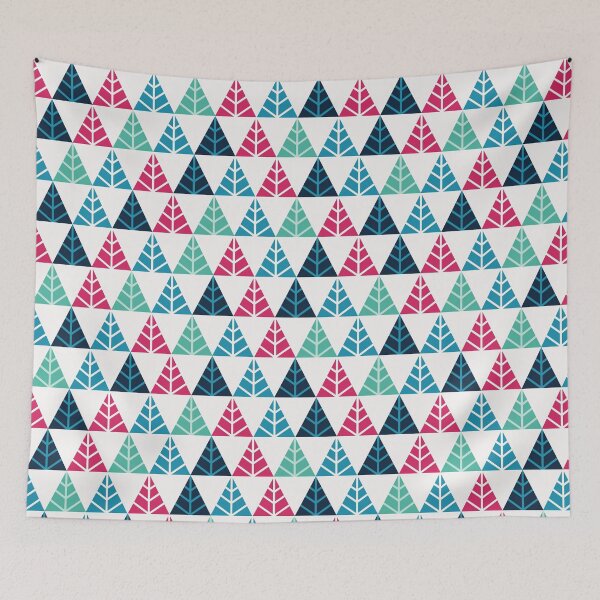 Item preview, Festive Pine Triangle Mosaic Abstract Christmas Pattern designed and sold by FlinArt.